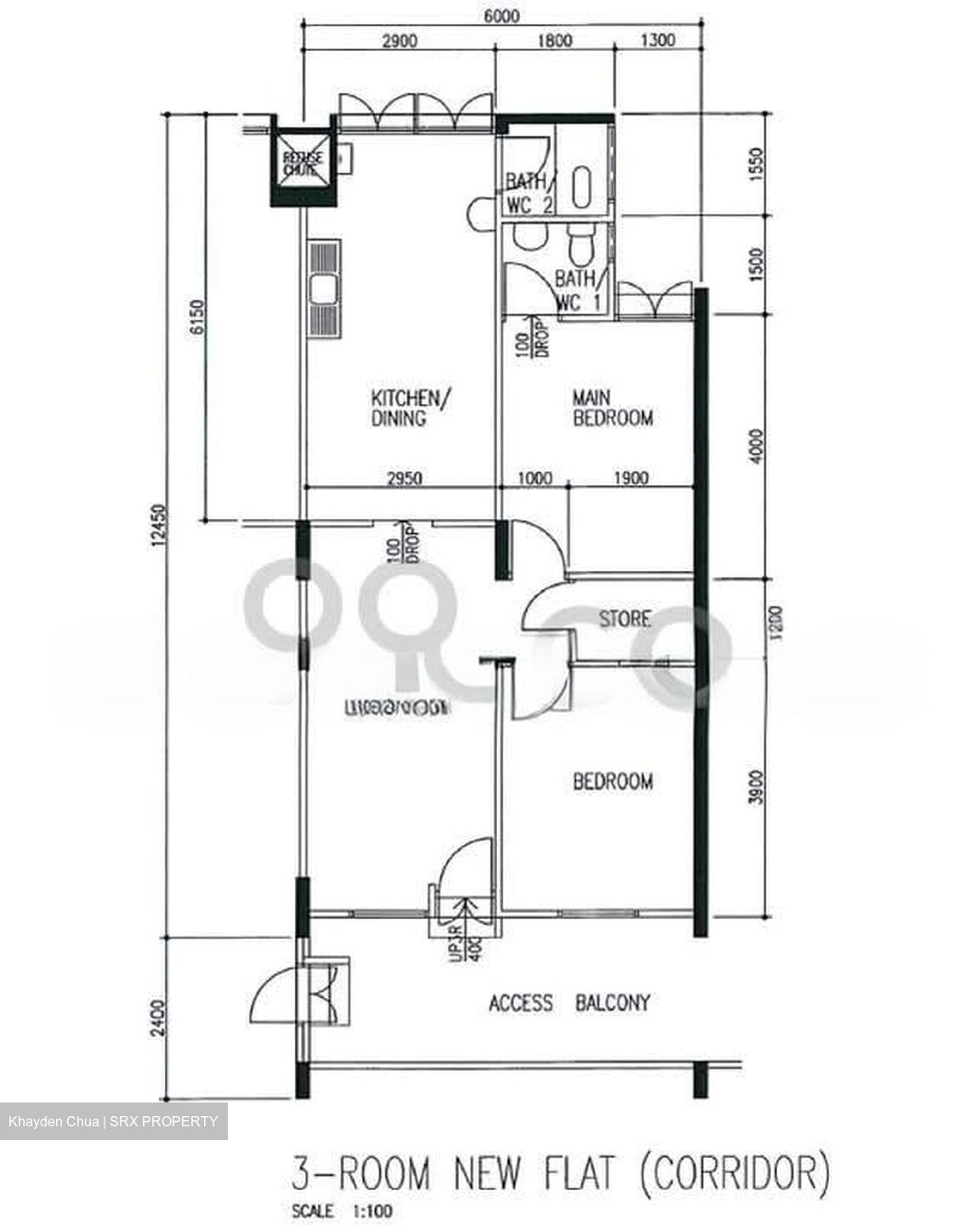 Blk 624 Ang Mo Kio Avenue 4 (Ang Mo Kio), HDB 3 Rooms #530906261